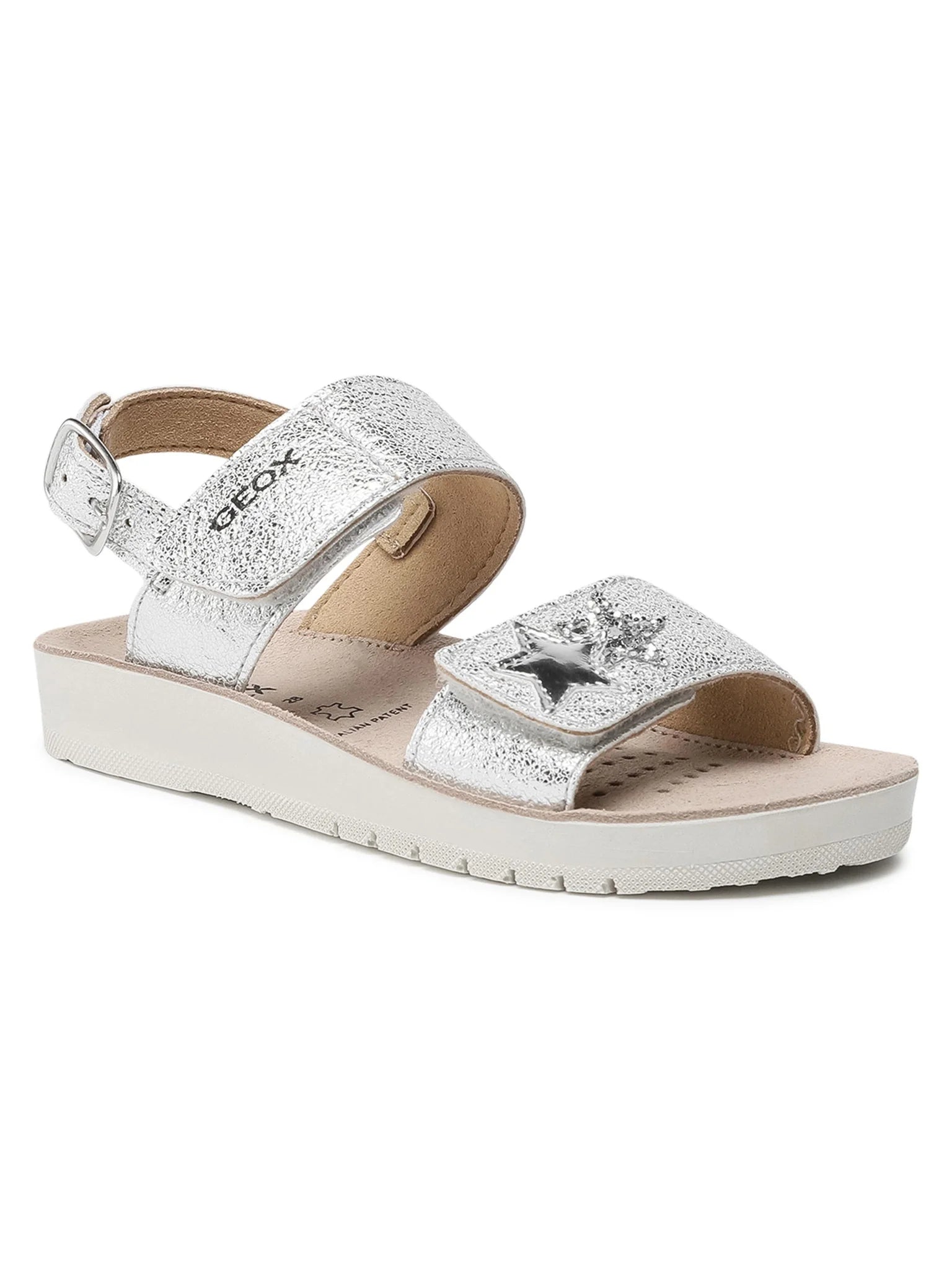 Geox sandale fete Costarei 26-34 Silver cu stelute Imagine principală a produsului