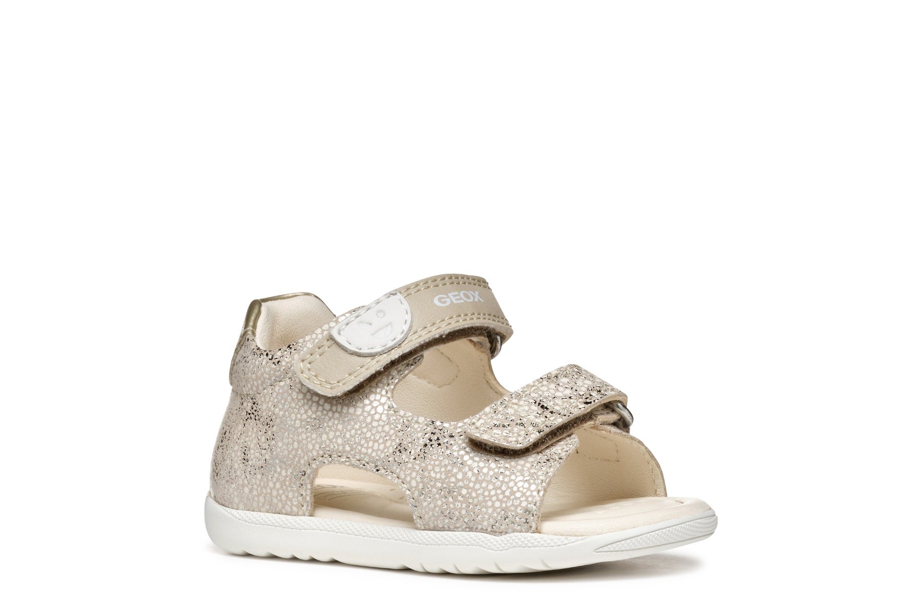 Geox sandale fete cu scai 18-26 Macchia Beige/Light Gold