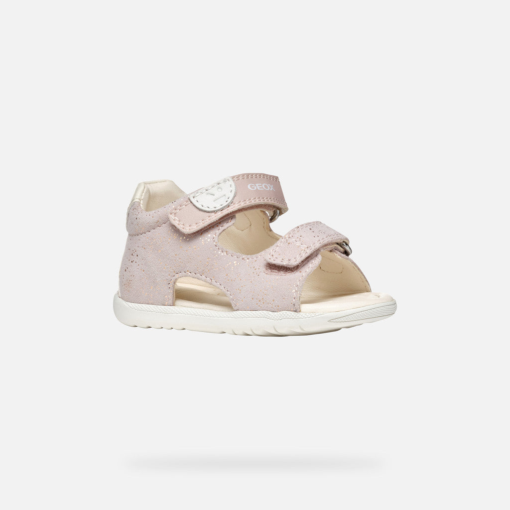 Geox sandale fete cu scai 18-26 Macchia Rose/Off White Imagine principală a produsului