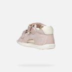 Geox sandale fete cu scai 18-26 Macchia Rose/Off White