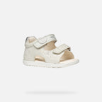 Geox sandale fete cu scai 18-26 Macchia White/Silver