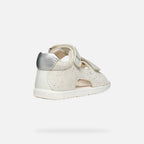 Geox sandale fete cu scai 18-26 Macchia White/Silver
