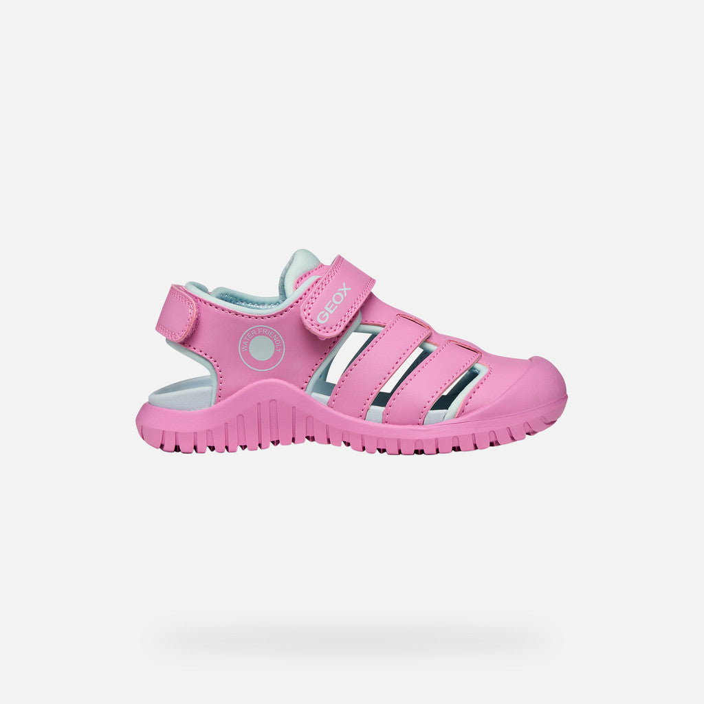 Geox sandale fete Fusbetto Pro Junior Quick Dry Water-resistant 26-34 Dark Pink/Aqua Imagine secundară a produsului