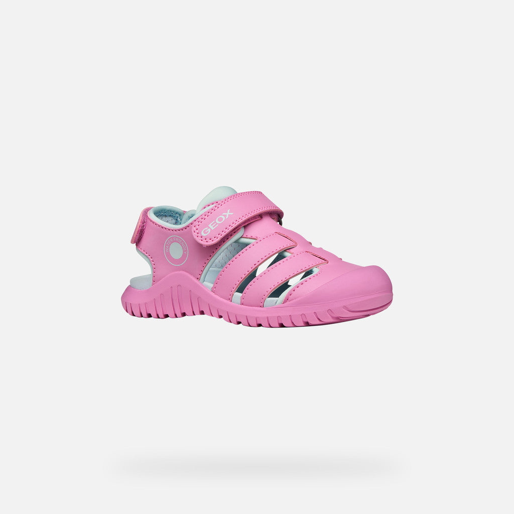 Geox sandale fete Fusbetto Pro Junior Quick Dry Water-resistant 26-34 Dark Pink/Aqua Imagine principală a produsului