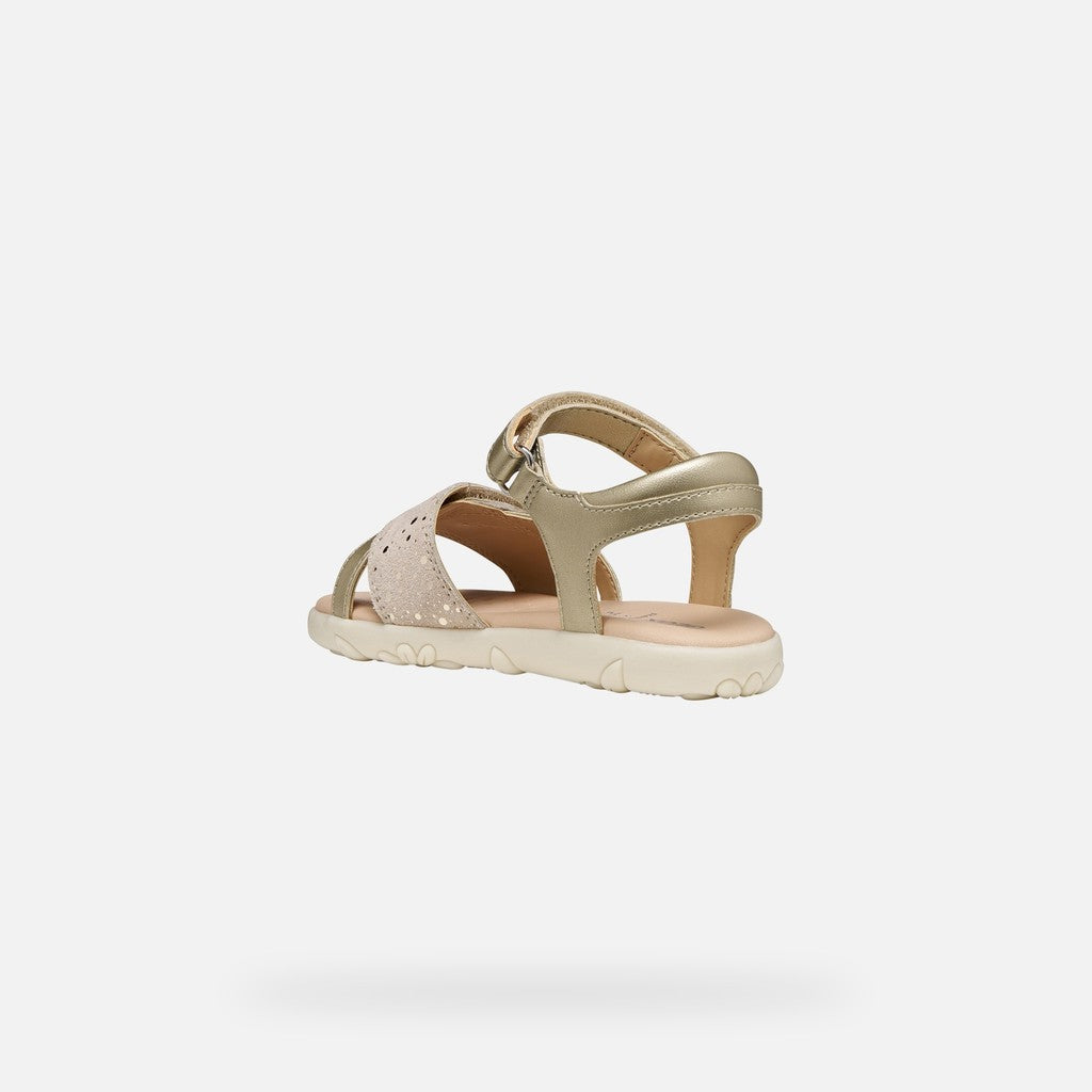 Geox sandale fete Haiti 26-34 Light Gold