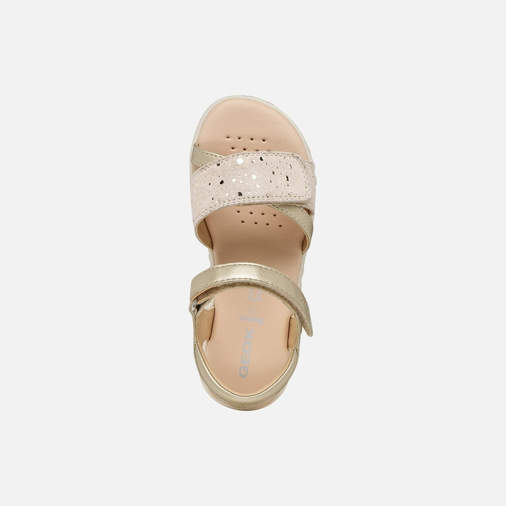 Geox sandale fete Haiti 26-34 Light Gold