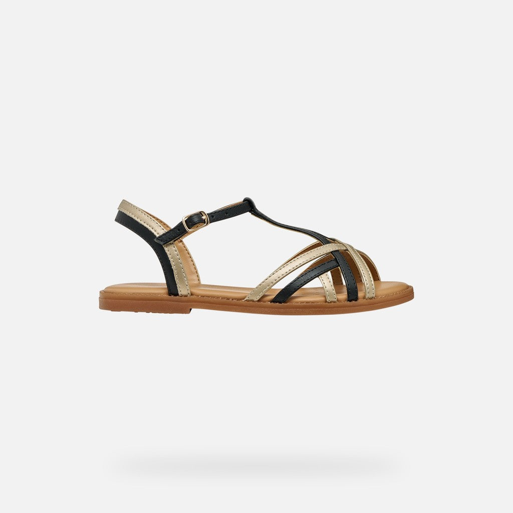 Geox sandale fete Karly 28-36 Black/Platinum