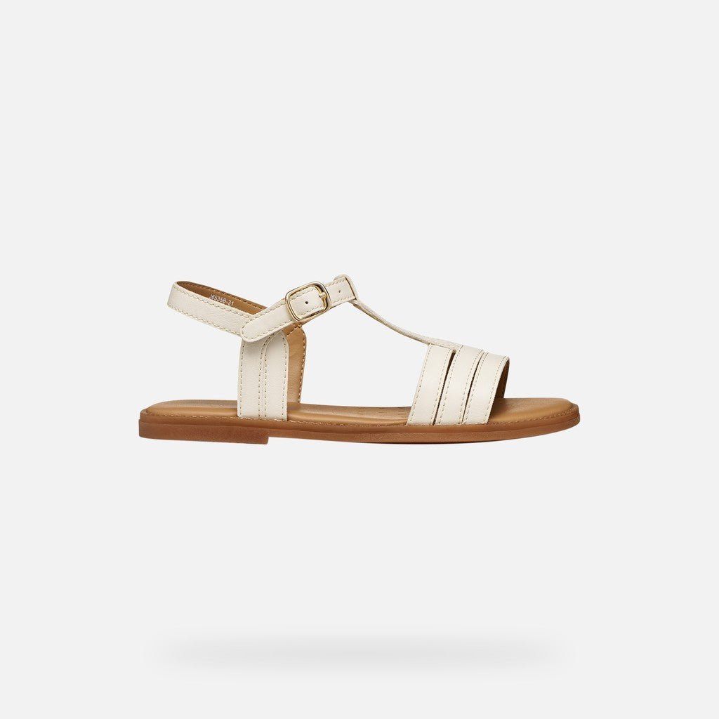 Geox sandale fete Karly 28-36 Light Ivory Imagine secundară a produsului