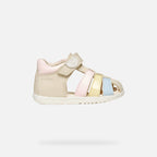 Geox sandale fete Macchia Baby 18-26 Light ivory/Light yellow
