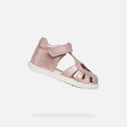 Geox sandale fete Macchia Baby 18-26 Light Rose cu inimioara