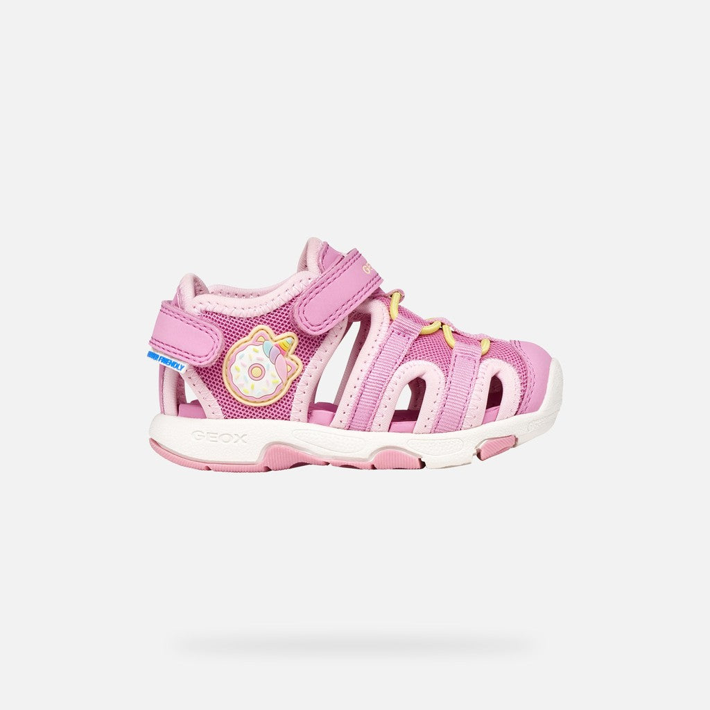 Geox sandale fete Multy Water-friendly 20-27 Dark Pink/Light Yellow