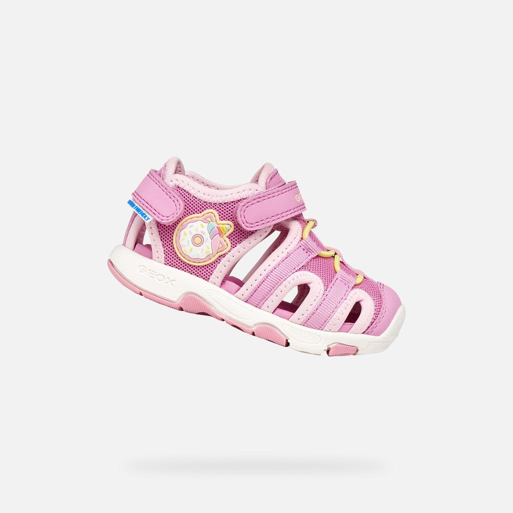 Geox sandale fete Multy Water-friendly 20-27 Dark Pink/Light Yellow