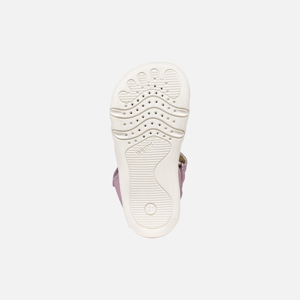 Geox sandale fete Barefoot Steppieup Baby 20-27 Lilac