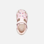 Geox sandale fete Zapito Baby 18-26 Light pink/White cu crabi