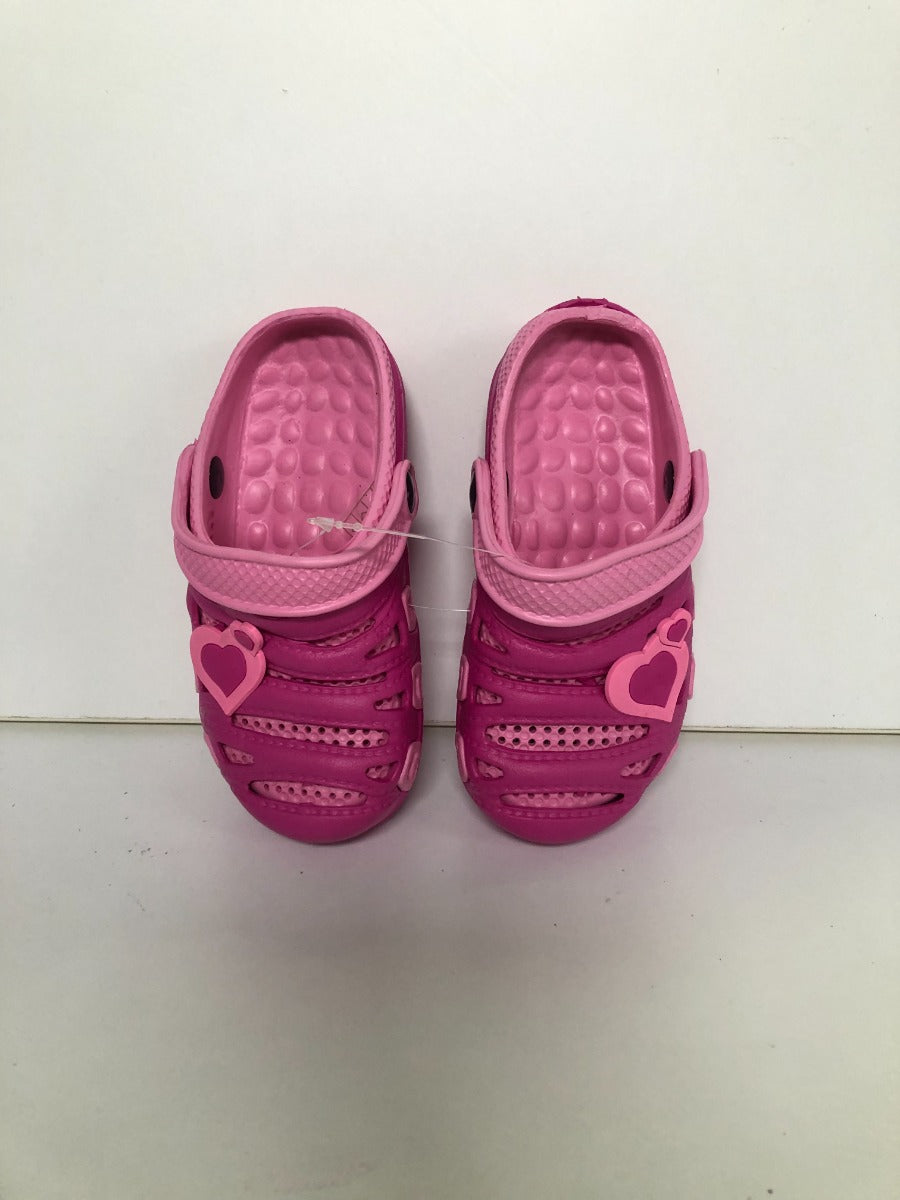 Giolan papuci fete 24-29, Fuxia&PInk cu  inimioara Imagine principală a produsului