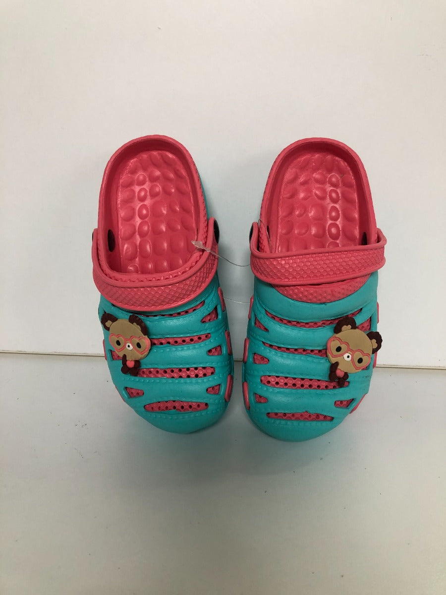 Giolan papuci fete 24-29, Green&Watermelon cu ursulet Imagine principală a produsului