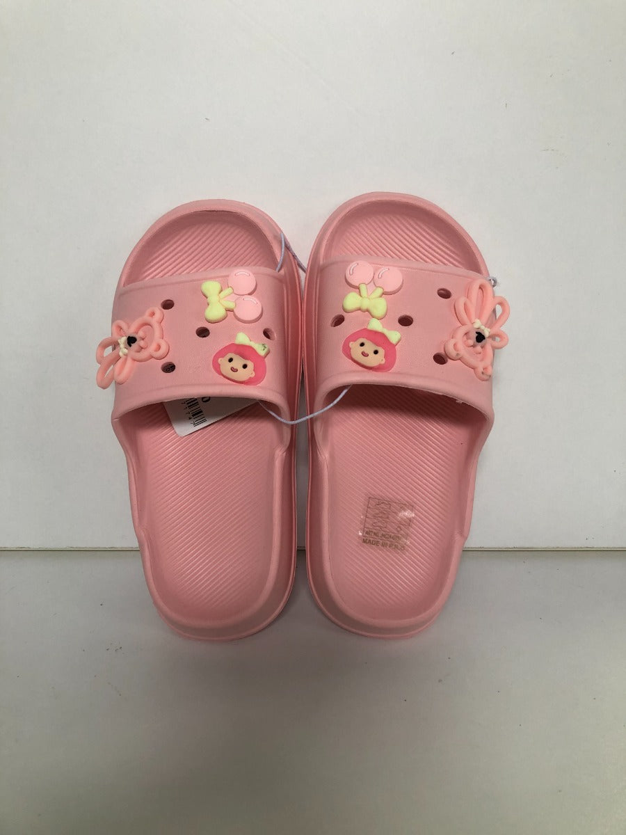 Giolan papuci fete 30-35, Pink cu ursulet si fetita Imagine principală a produsului