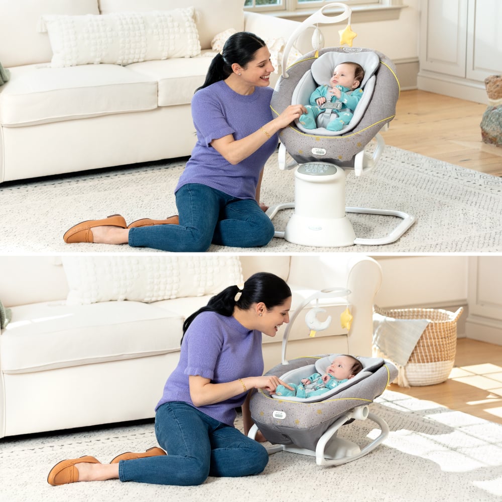 Graco balansoar cu vibratii  All Ways Soother 0m+ Little Stargazer