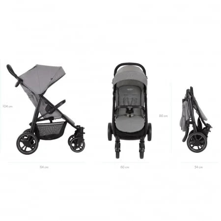 Graco carucior sport EeZeFold 0m+ Steeple Gray