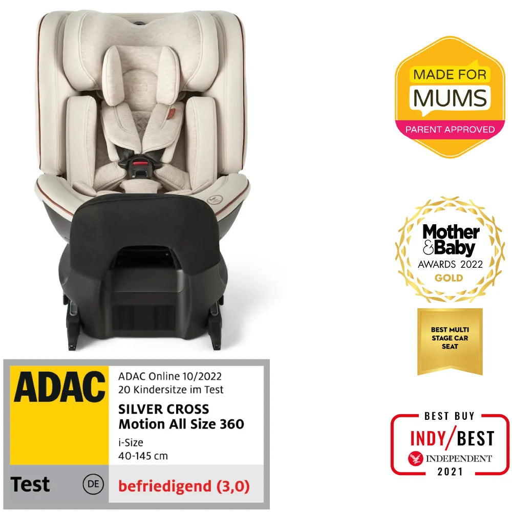 Graco scaun auto rotativ 360 Silver Cross Motion All Size 40-145 cm Almond Imagine secundară a produsului