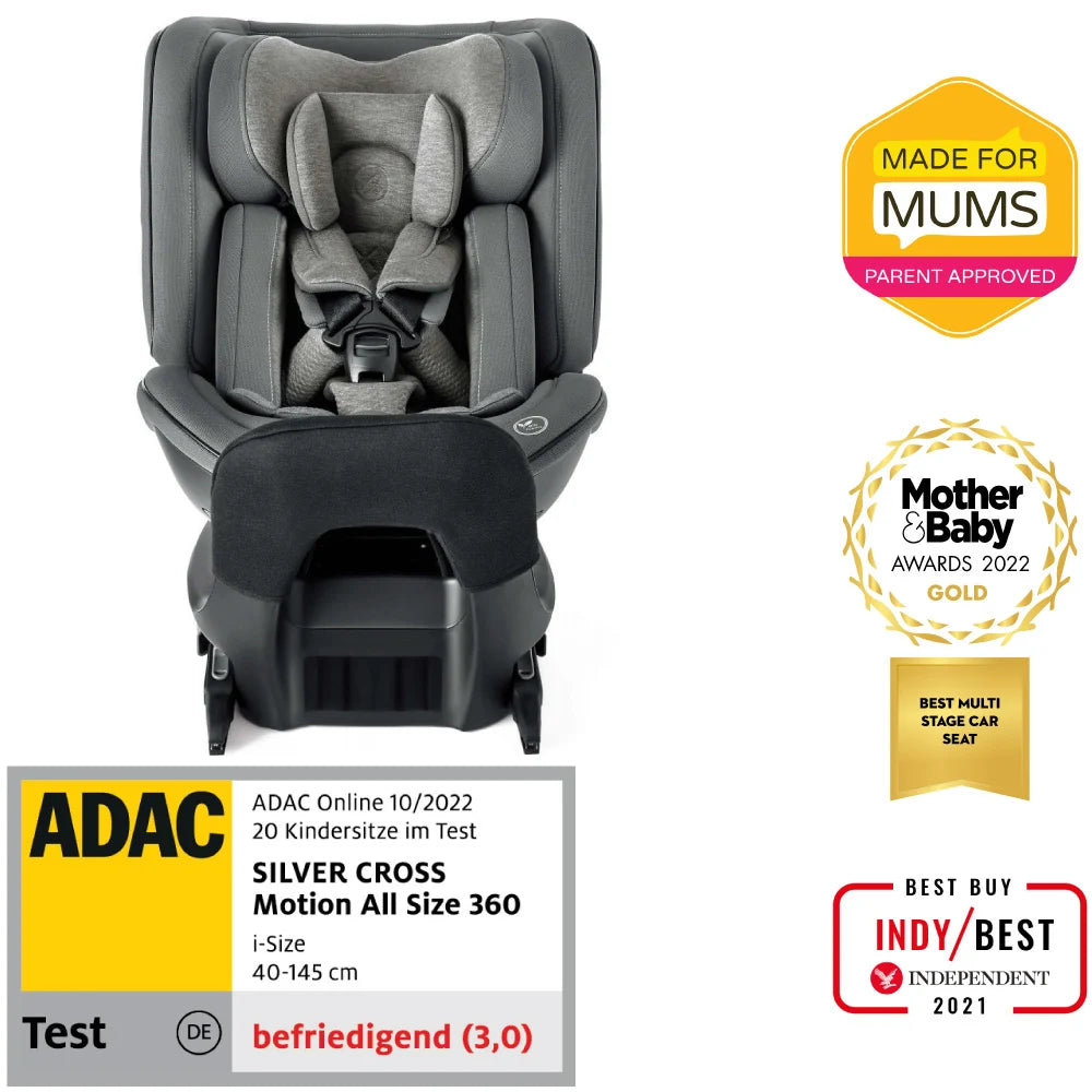 Graco scaun auto rotativ 360 Silver Cross Motion All Size 40-145 cm Glacier