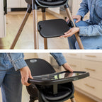Graco Scaun de masa 3in1 Presti  6m+ Charcoal