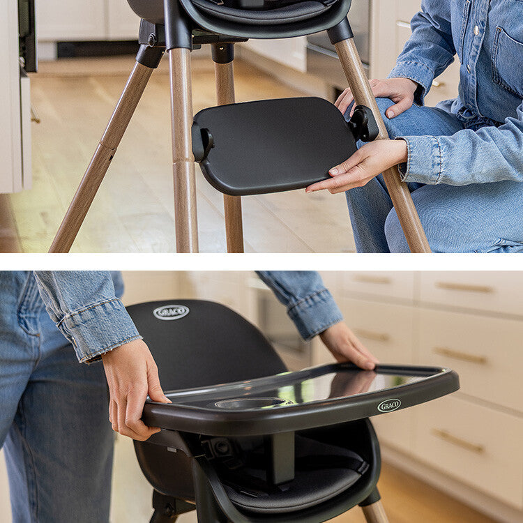 Graco Scaun de masa 3in1 Presti  6m+ Charcoal