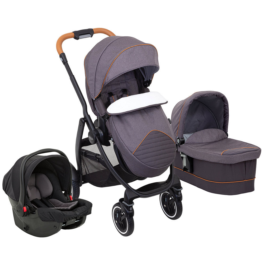 Graco carucior 3in1 Evo XT 0m+, Iron 01