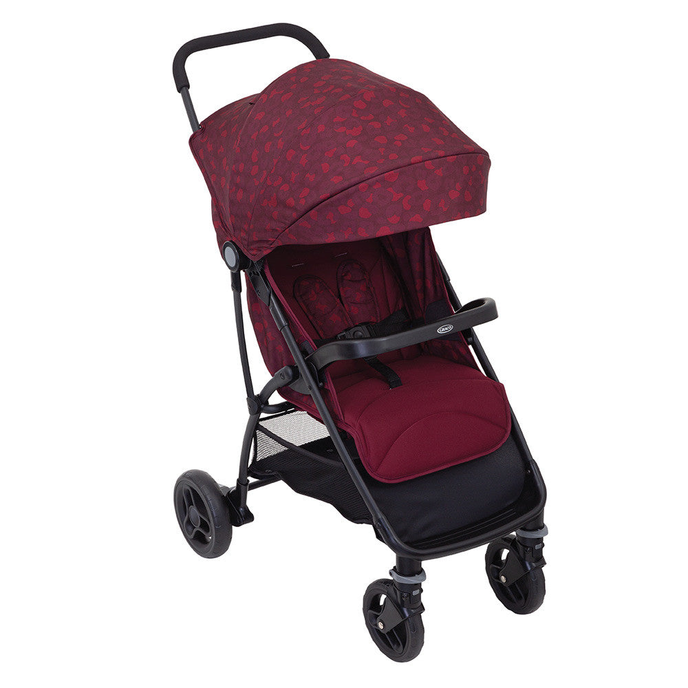 Graco carucior sport Breaze Lite pentru 0m+, Red Leopard 01