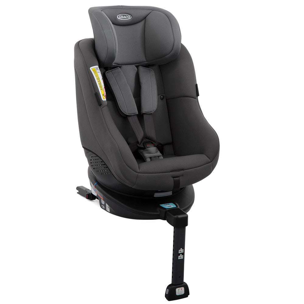 Graco scaun auto isofix rotativ 360 Turn2Me 0-18 kg, Charcoal Imagine secundară a produsului