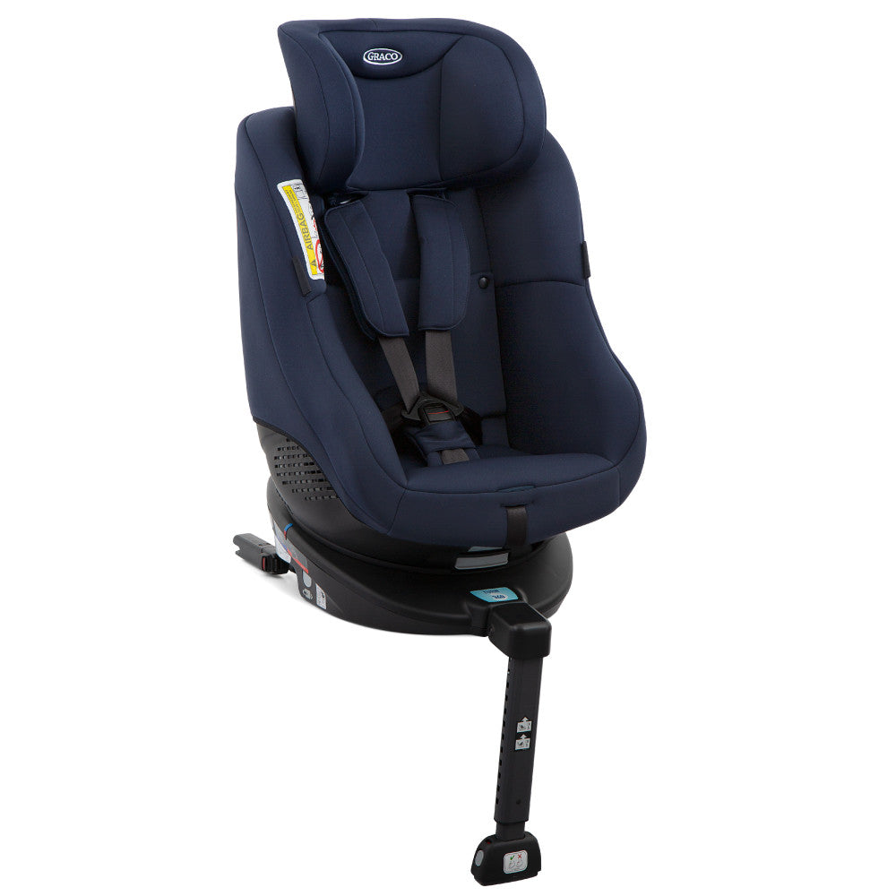 Graco scaun auto isofix rotativ 360 Turn2Me 0-18 kg, Navy Imagine secundară a produsului