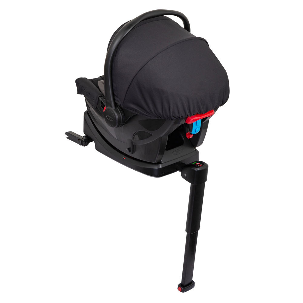 Graco scaun auto SnugEssentials + Baza Isofix 0-12 luni, Midnight Black Imagine secundară a produsului