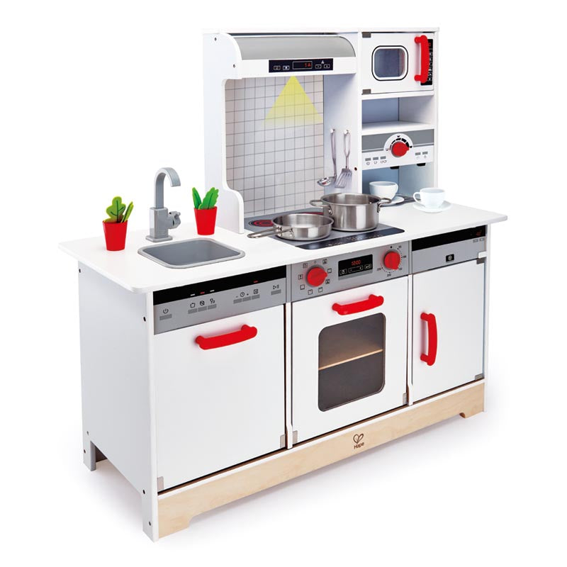 Hape jucarie din lemn bucatarie complecta All-in-1 Kitchen 3 ani+ Imagine principală a produsului