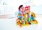 Hape Cuburi de lemn 101 piese 12m+