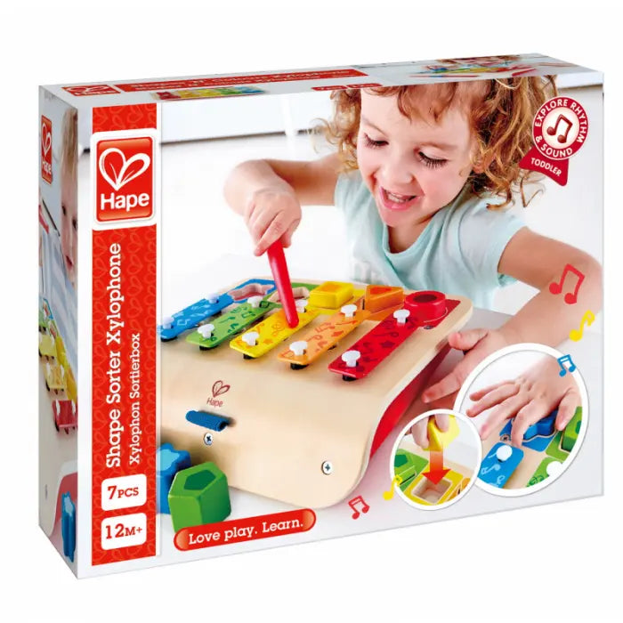 Hape jucarie 7 piese Puzzle Xilofon 12m+