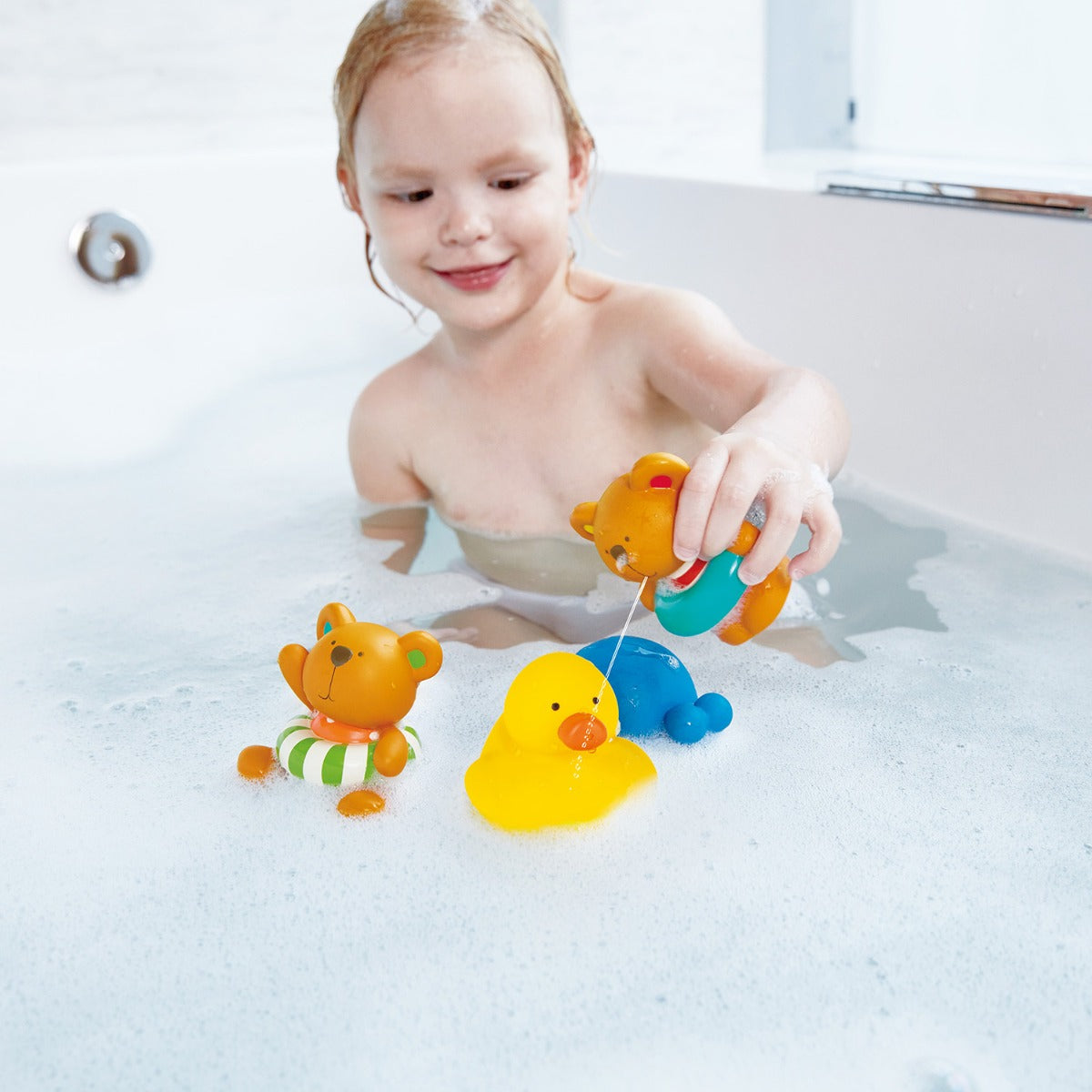 Hape jucarie de baie 12m+ Teddy  inotatorul vesel