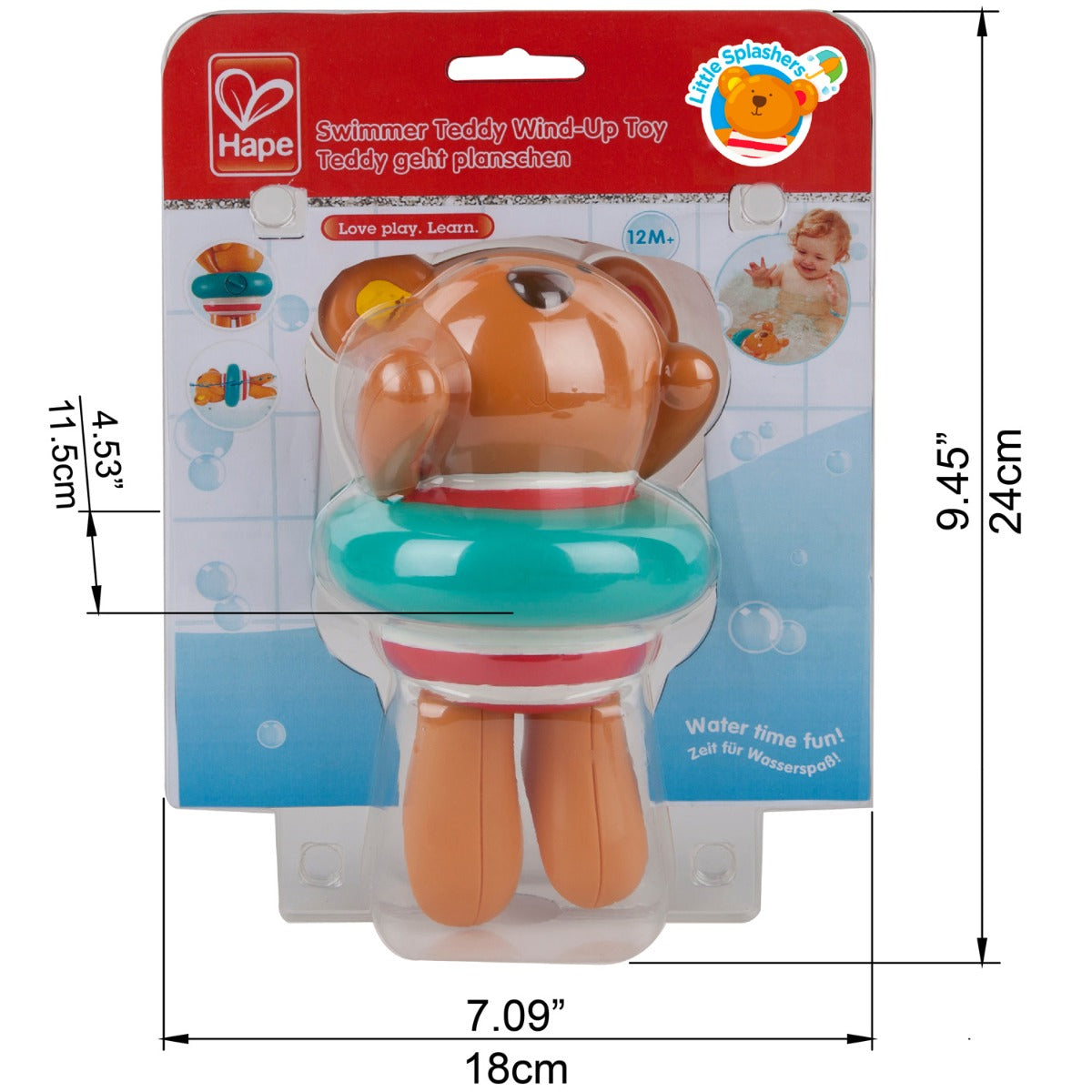 Hape jucarie de baie 12m+ Teddy  inotatorul vesel