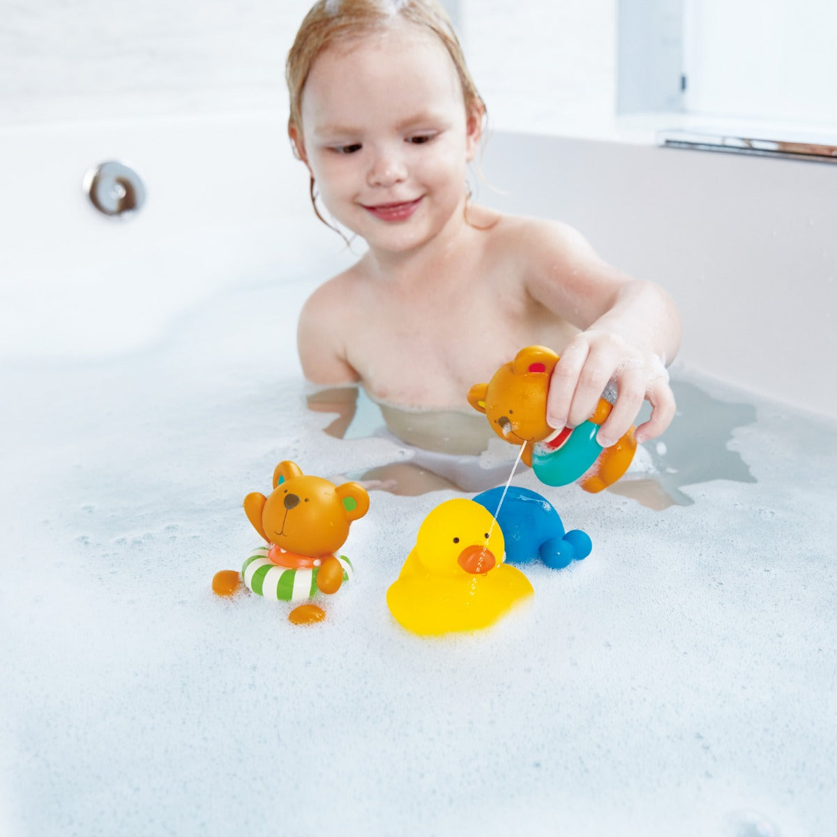Hape jucarie de baie 12m+ Teddy si prietenii