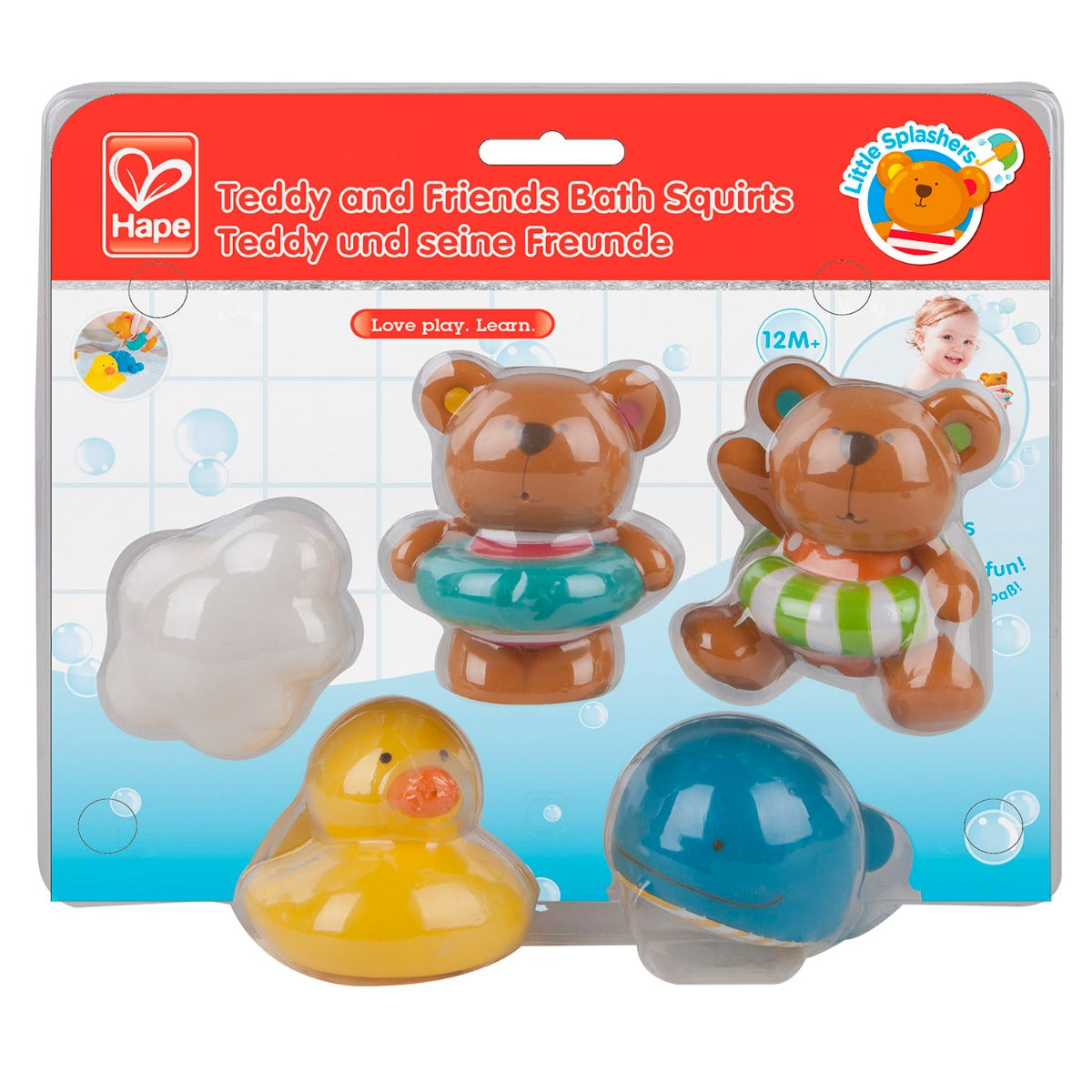 Hape jucarie de baie 12m+ Teddy si prietenii