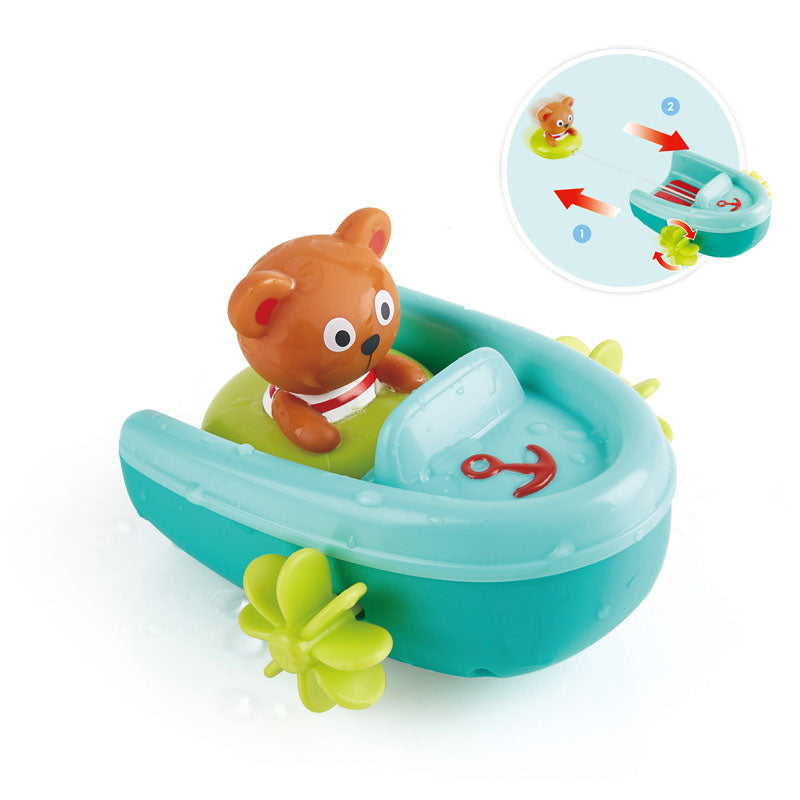 Hape jucarie de baie barcuta de salvare 18m+