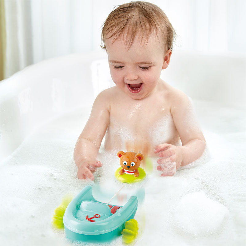 Hape jucarie de baie barcuta de salvare 18m+