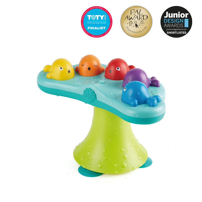 Hape jucarie de baie fantana muzicala cu balenute 18m+ Imagine principală a produsului