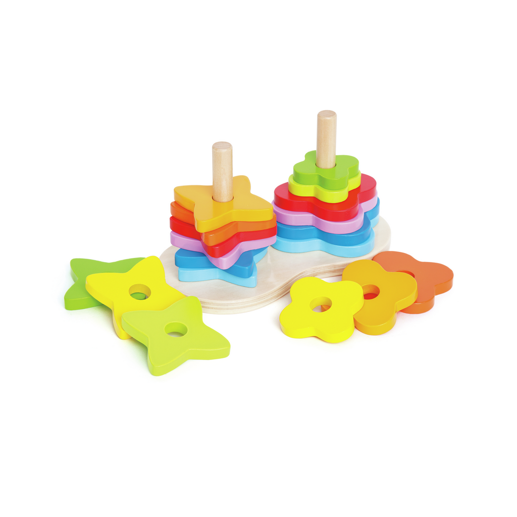 Hape jucarie de stivuit 12m+ Double Rainbow Imagine principală a produsului