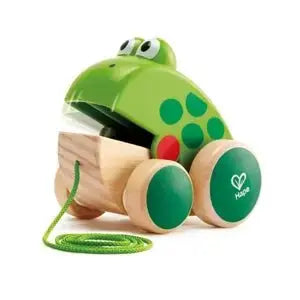 Hape jucarie de tragere 12m+ Broscuta Imagine principală a produsului