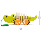 Hape jucarie de tras 12m+ Crocodil