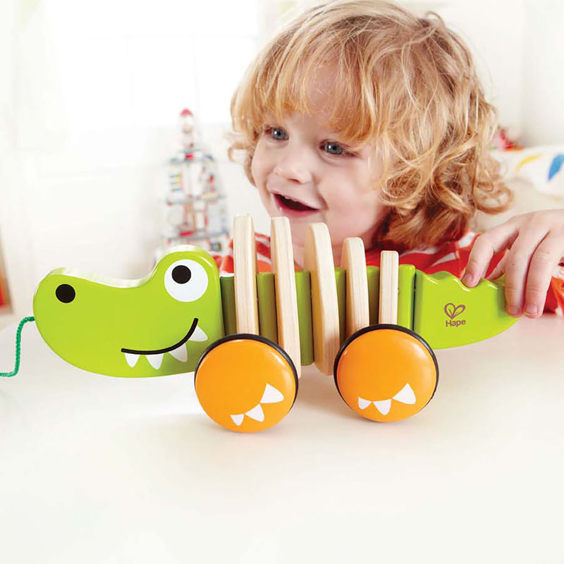 Hape jucarie de tras 12m+ Crocodil