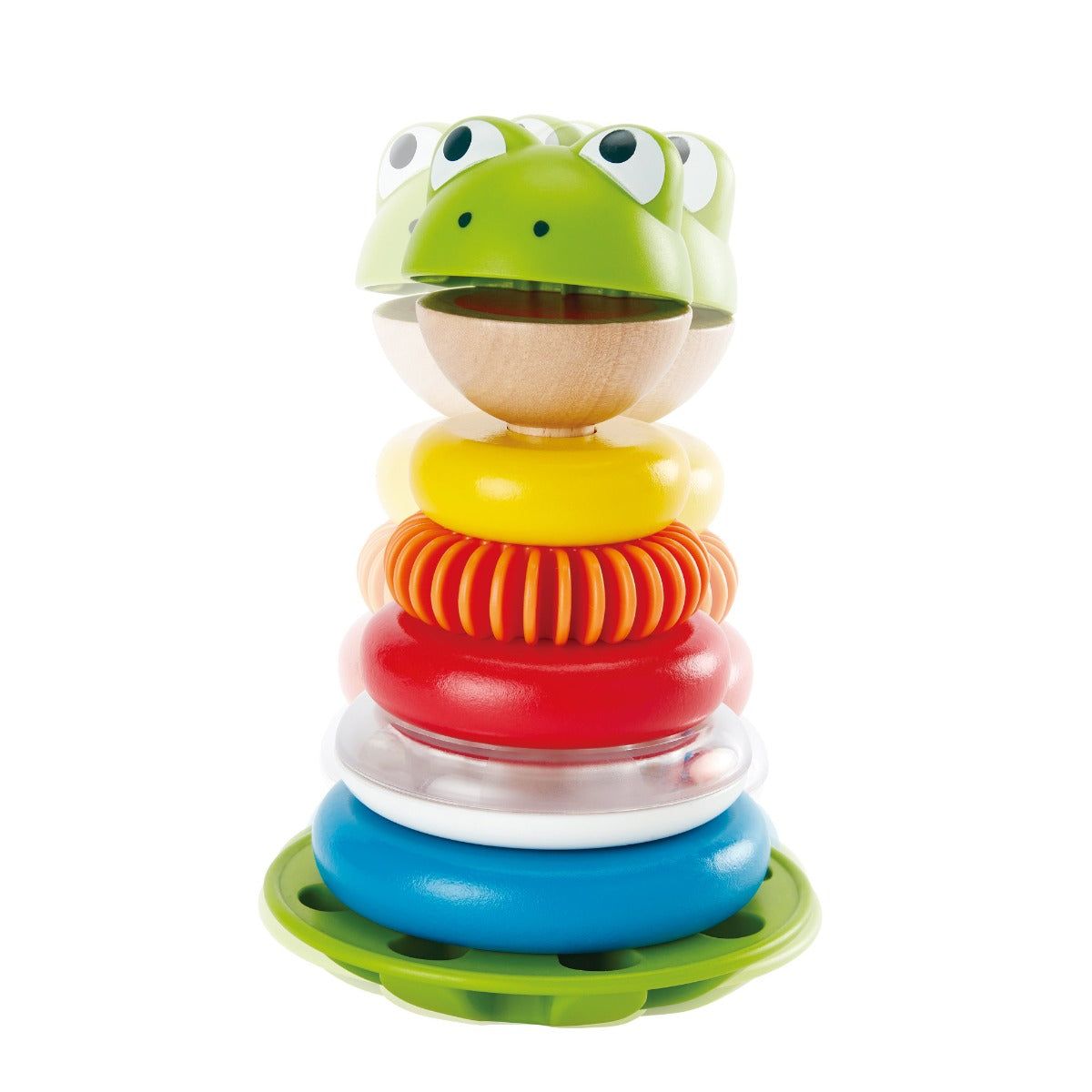 Hape jucarie din lemn de stivuit Mr.Frog 12m+