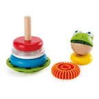 Hape jucarie din lemn de stivuit Mr.Frog 12m+