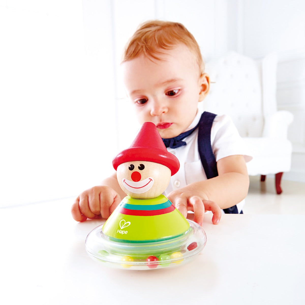 Hape jucarie din lemn hopa mitica clovnul Ralph 0m+