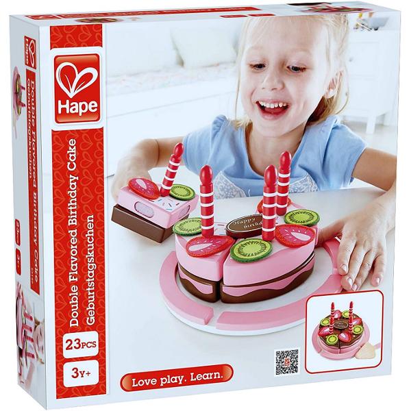 Hape jucarie din lemn tort cu 2 arome 3 ani+